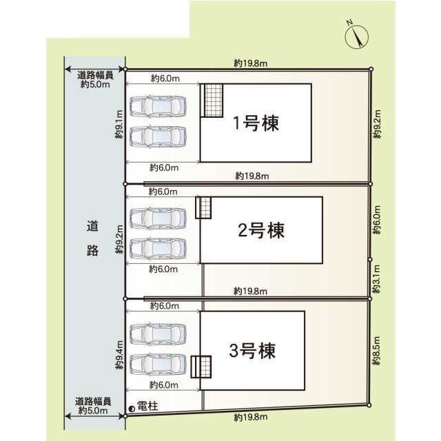 クレイドルガーデン四日市市小林町 第3の見取り図