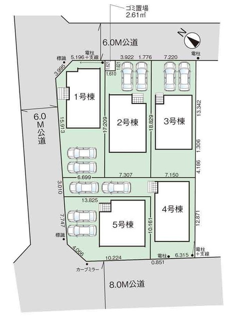 グラファーレ4258伊奈町本町８期５棟の見取り図