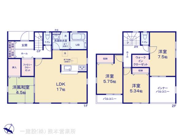 リーブルガーデン東区長嶺東第六の見取り図