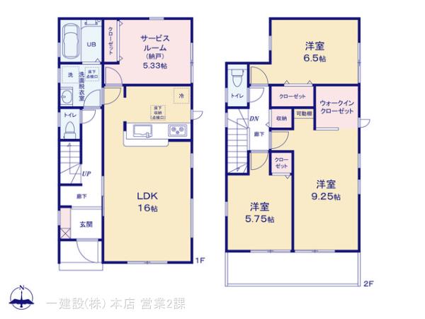 リーブルガーデン川越市かすみ野第２の見取り図