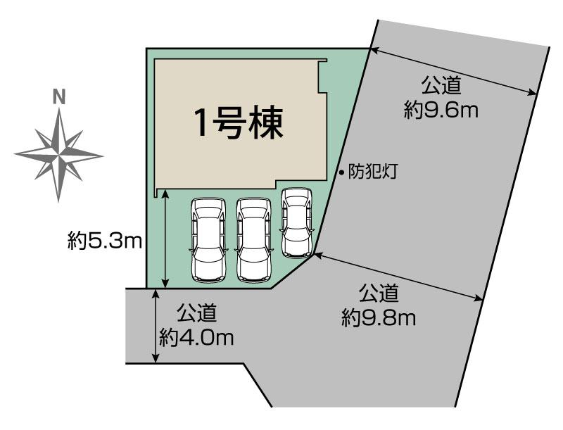 ブルーミングガーデン茅ヶ崎市浜之郷１棟の見取り図