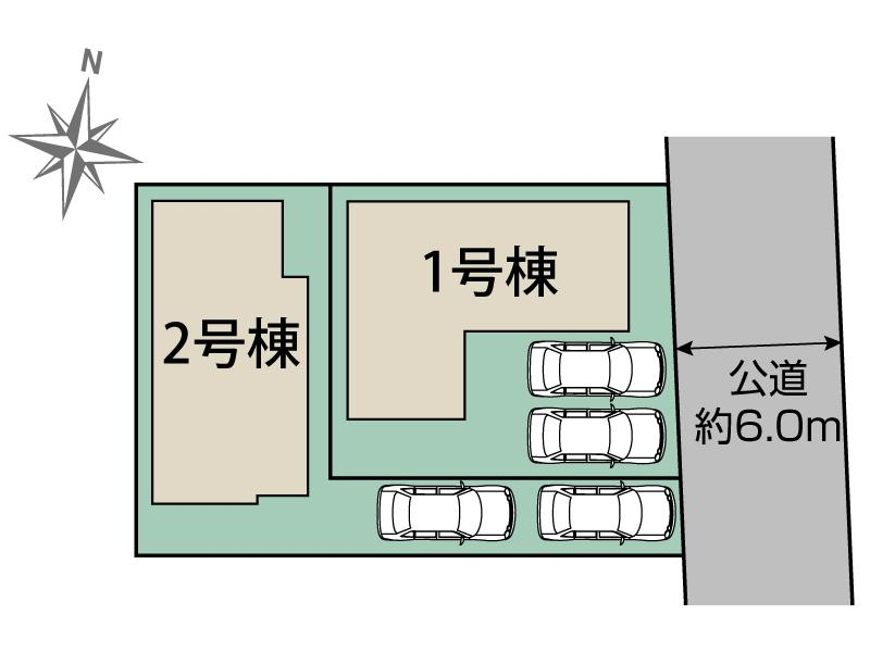 ブルーミングガーデン熊本市北区武蔵ヶ丘２丁目２棟の見取り図
