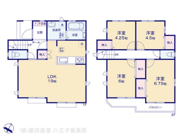 ハートフルタウン東村山久米川町Ⅰ期の見取り図