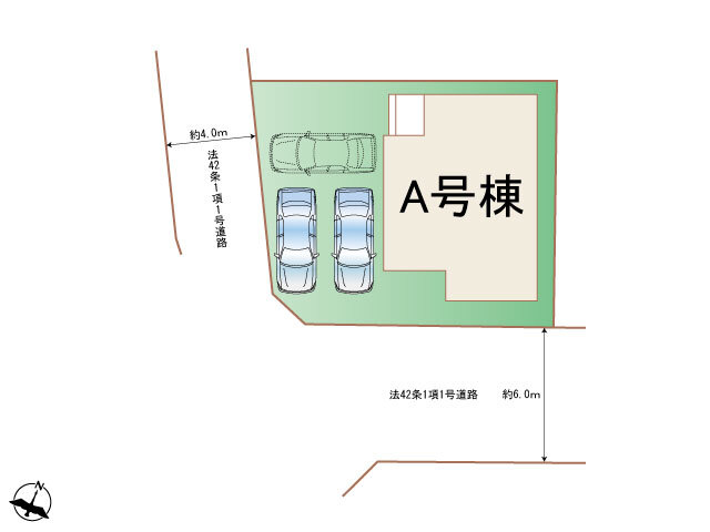 ハートフルタウン大和市西鶴間4丁目3147番の見取り図