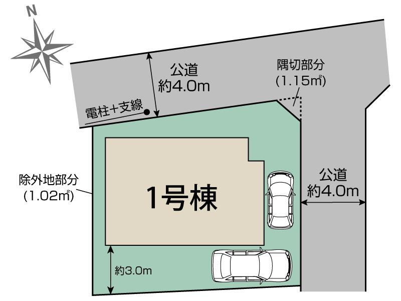ブルーミングガーデン流山市松ケ丘４丁目１棟の見取り図