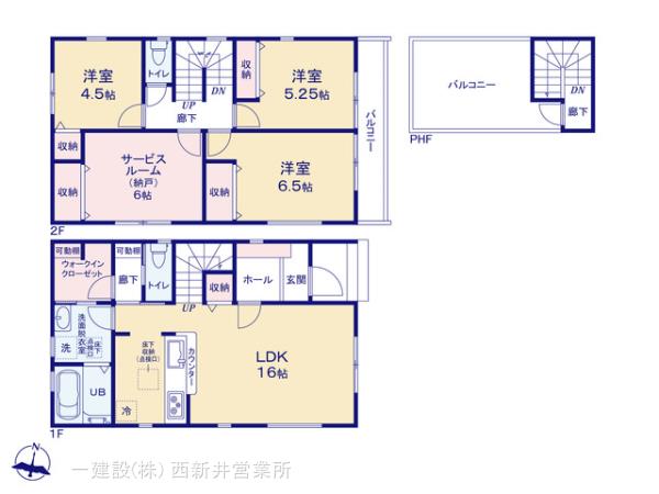 リーブルガーデン足立区西竹の塚１丁目の見取り図