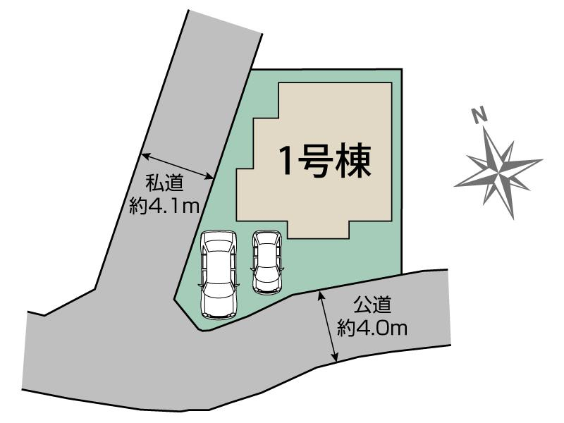 ブルーミングガーデン広島市安佐北区亀山１丁目１棟の見取り図