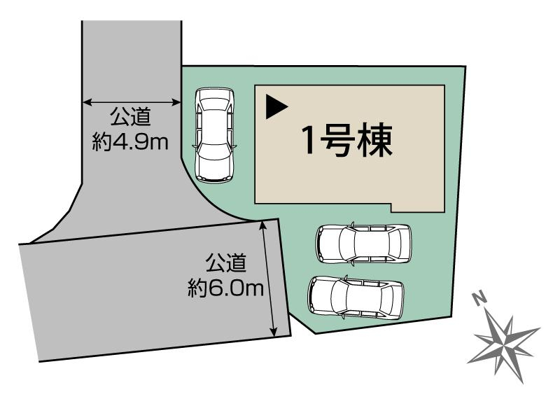 ブルーミングガーデン西原町兼久１棟の見取り図