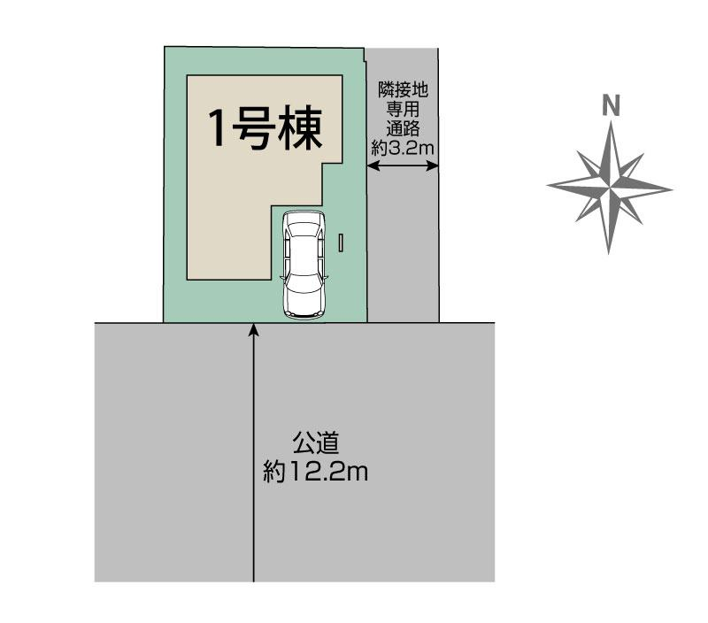 ブルーミングガーデン伊丹市御願塚７丁目１棟の見取り図