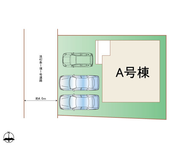 ハートフルタウン大和市上和田1番の見取り図
