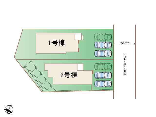 ハートフルタウン川崎市麻生区王禅寺西4丁目1487番の見取り図