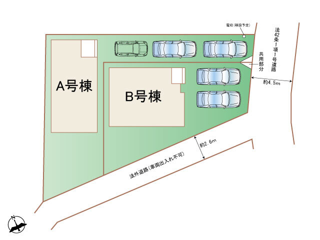 ハートフルタウン川崎市宮前区南野川1丁目3989番の見取り図