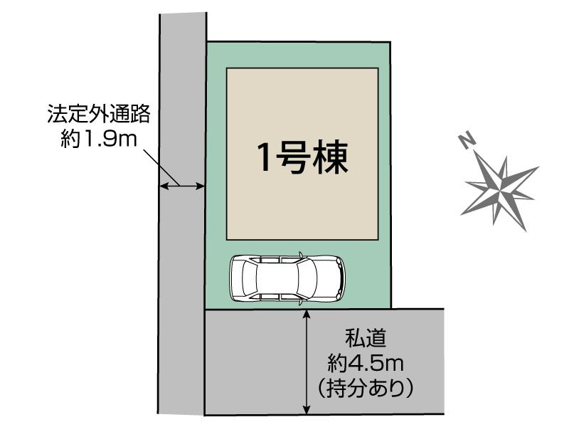 ブルーミングガーデン練馬区高松１丁目１棟の見取り図