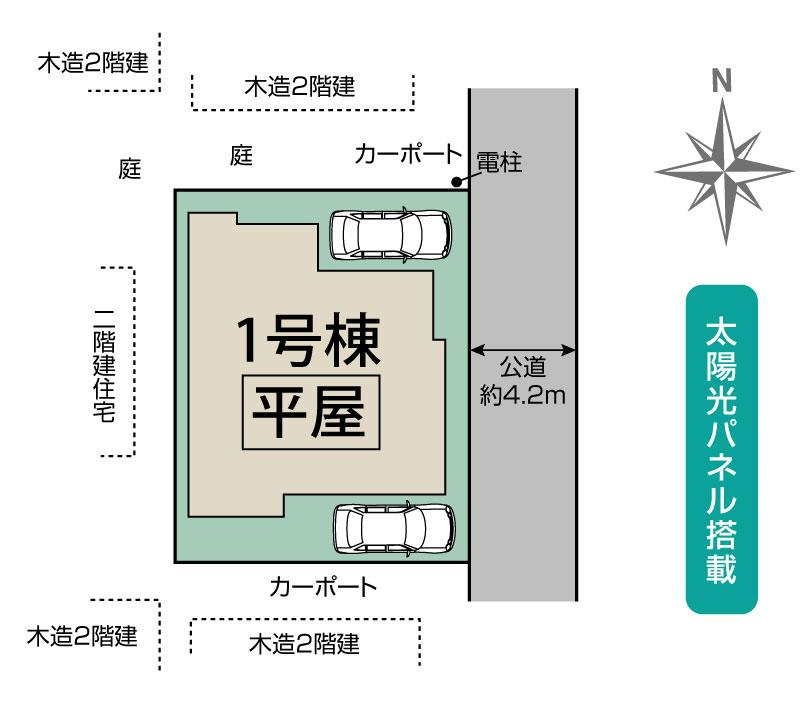 ブルーミングガーデン蓮田市西新宿３丁目　１棟の見取り図