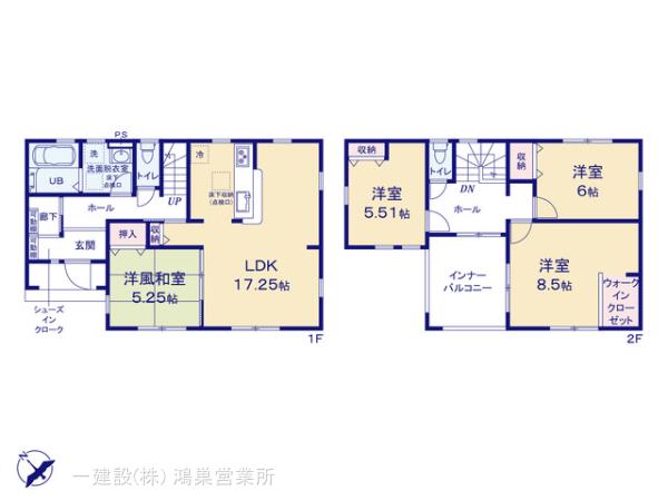 リーブルガーデン深谷東方第2の見取り図