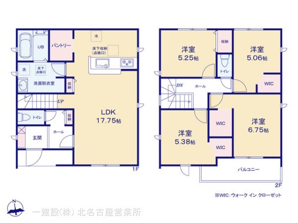リーブルガーデン各務原市蘇原東島町第二の見取り図