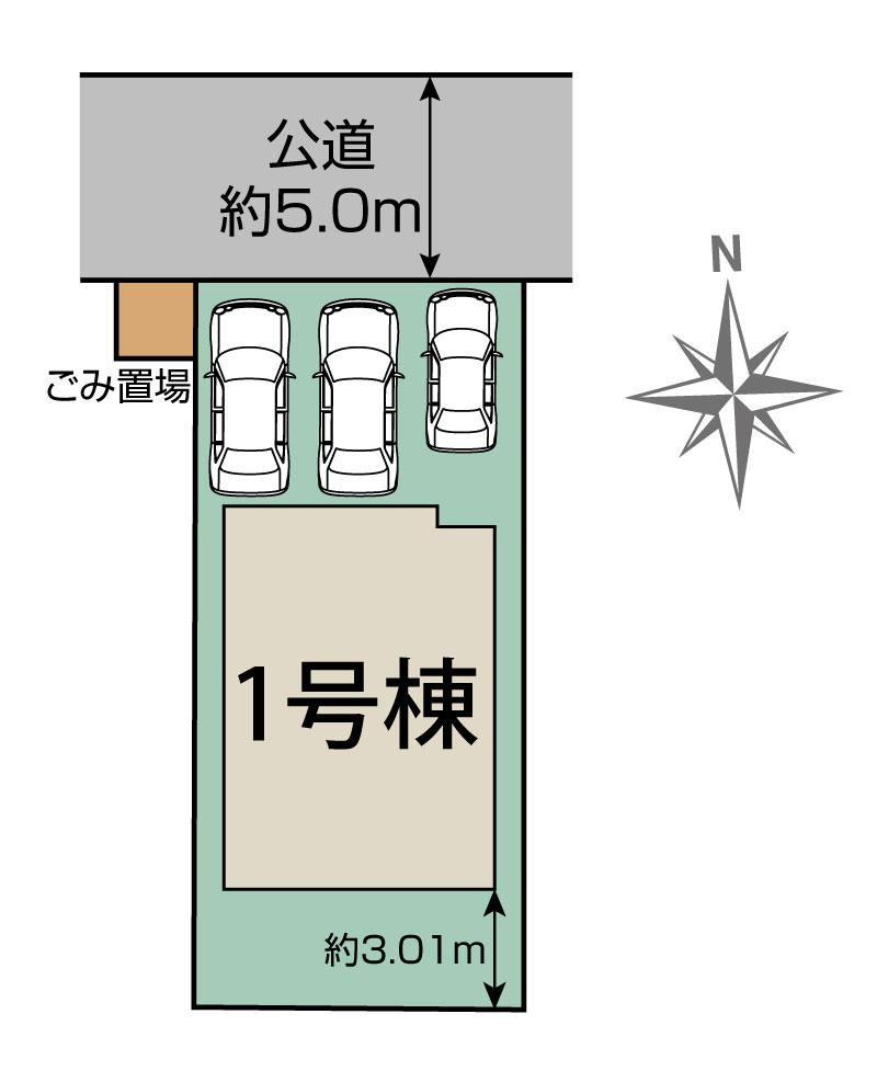 ブルーミングガーデン草加市松江２丁目１棟の見取り図