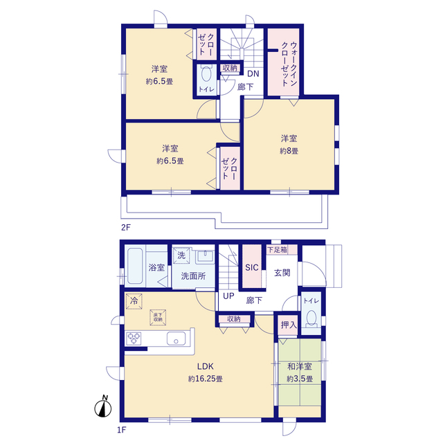 グラファーレ4248越谷市大吉１棟の見取り図