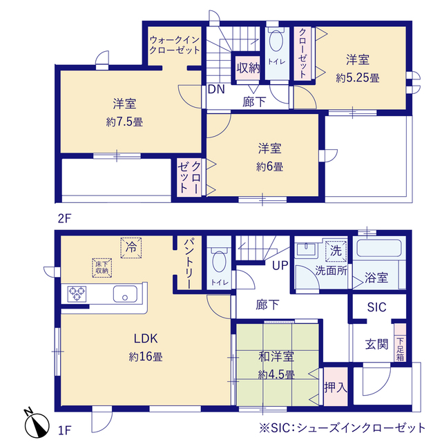 グラファーレ4396羽生市中岩瀬３棟の見取り図
