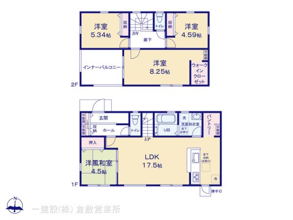 リーブルガーデン総社岡谷の見取り図