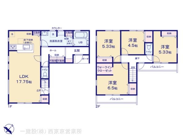 リーブルガーデン新座野寺第二の見取り図