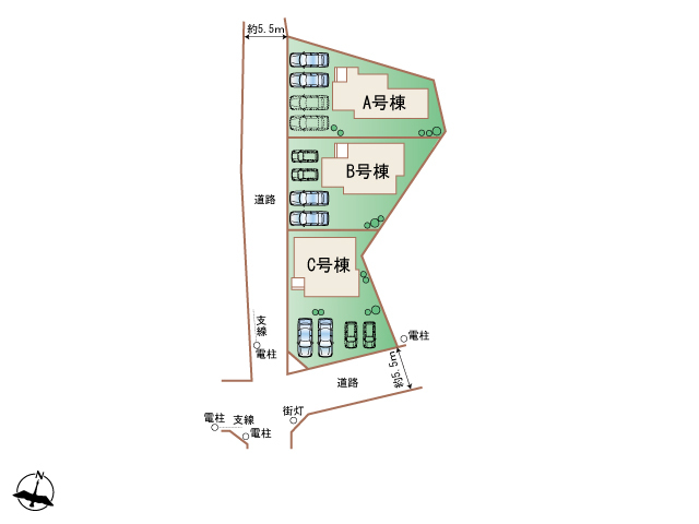 ハートフルタウン八重瀬町安里353番の見取り図
