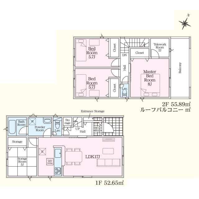 クレイドルガーデン丸亀市城東町 第2の見取り図