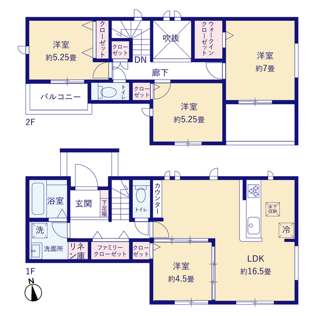 グラファーレ春日井市東神明町１棟の見取り図