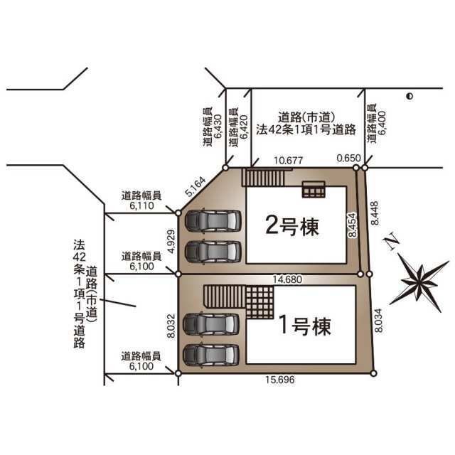 クレイドルガーデン長与町三根郷 第1の見取り図