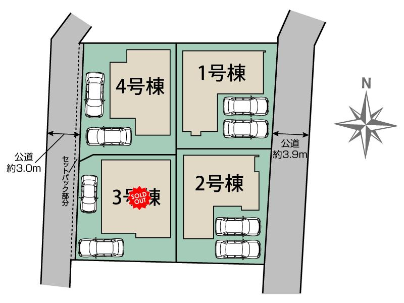 ブルーミングガーデン福岡市早良区飯倉５丁目４棟の見取り図