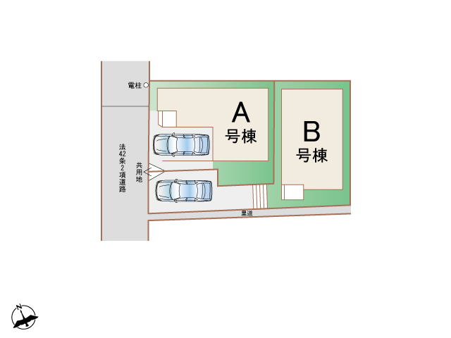 ハートフルタウン大阪鶴見区中茶屋1丁目285番の見取り図