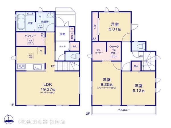ハートフルタウン南区井尻1丁目の見取り図