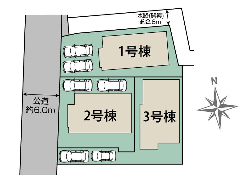 ブルーミングガーデン小平市小川町１丁目３棟の見取り図