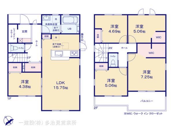 リーブルガーデン一宮市西大海道の見取り図