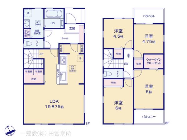 リーブルガーデン常盤平４丁目の見取り図