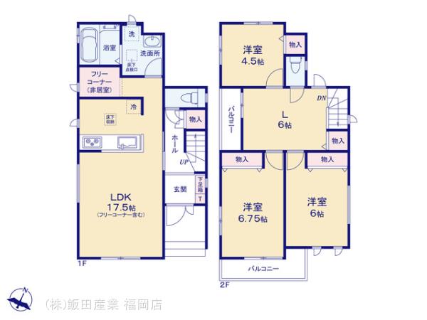 ハートフルタウン南区五十川2丁目2期の見取り図