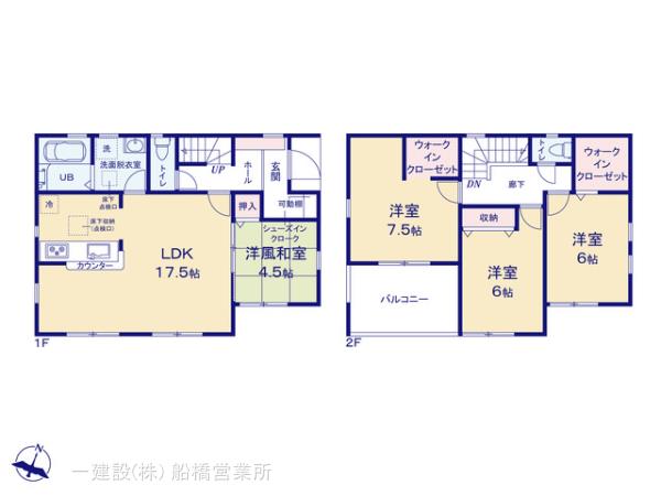 リーブルガーデン国府台５丁目の見取り図