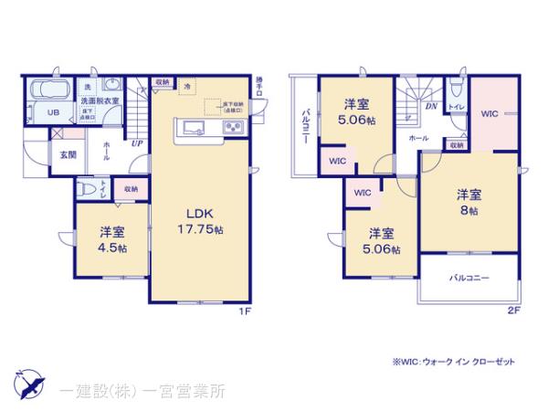 リーブルガーデン津島市宮川町二丁目の見取り図