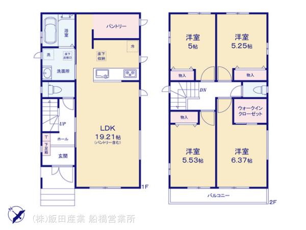 ハートフルタウン八千代市勝田台5丁目Ⅶの見取り図