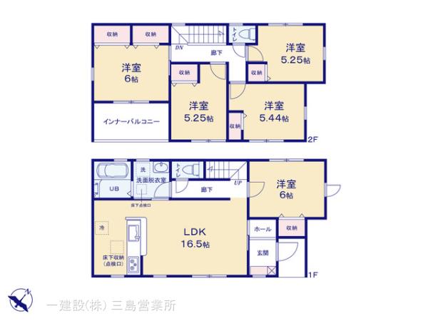 リーブルガーデン清水区鳥坂の見取り図