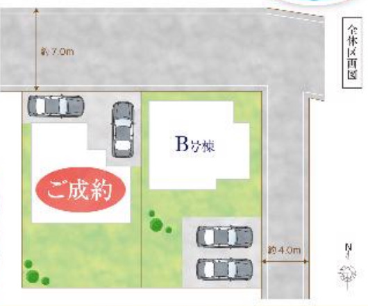ハートフルタウン三郷市鷹野4丁目245番の見取り図
