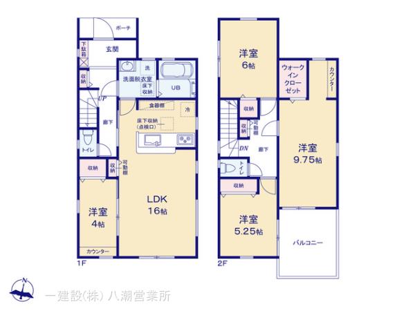 リーブルガーデン野田市中根2期の見取り図