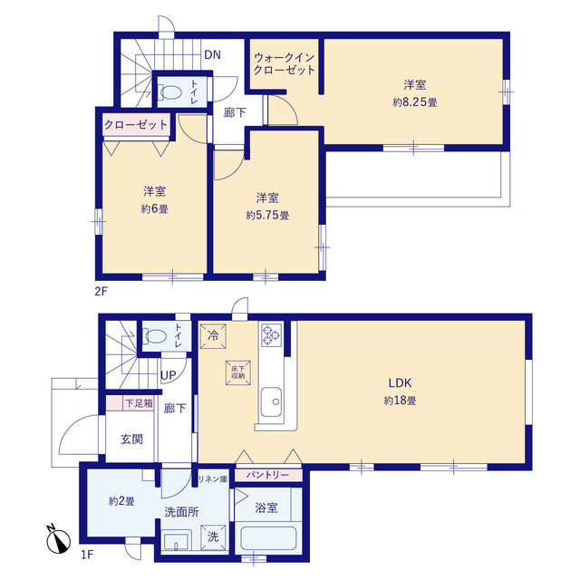 グラファーレ4215市川市宮久保１９期１棟の見取り図