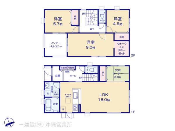 リーブルガーデン南城市玉城百名の見取り図