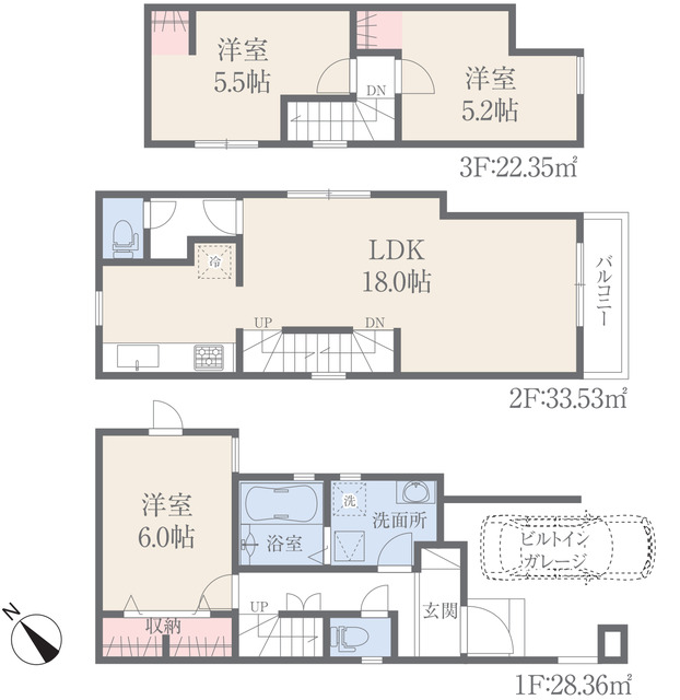 リナージュ千葉中央区椿森３丁目　第１期の見取り図
