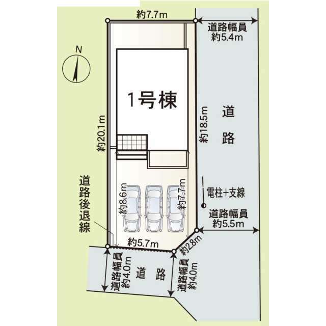 クレイドルガーデン福井市八重巻中町 第3の見取り図