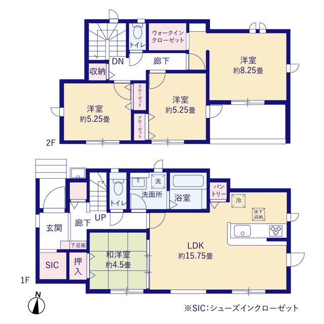 グラファーレ4249郡山市菜根３期１棟の見取り図