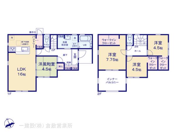 リーブルガーデン倉敷玉島柏島第５の見取り図