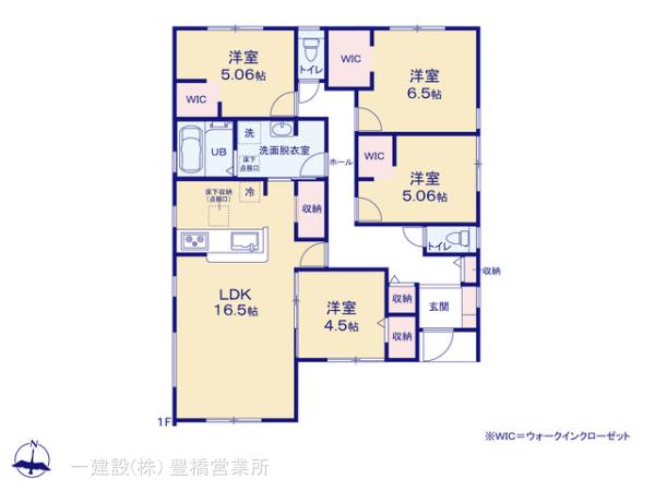 リーブルガーデン豊橋市西浜町５８期の見取り図