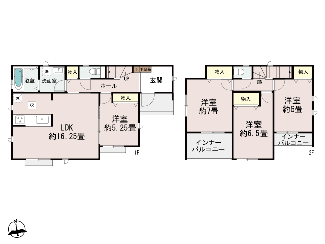 ハートフルタウン玉村町斉田364番の見取り図